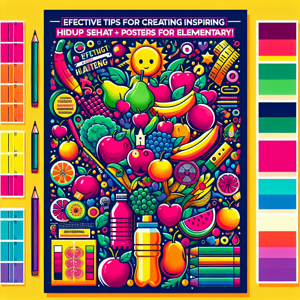 Effective Tips for Creating Inspiring "Hidup Sehat" Posters for Elementary